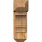 Ekena Millwork Balboa Craftsman Rough Sawn Bracket w/ Offset Brace, Western Red Cedar, 8"W x 20"D x 24"H BKT0806X20X24BOA04RWR - alternate 4